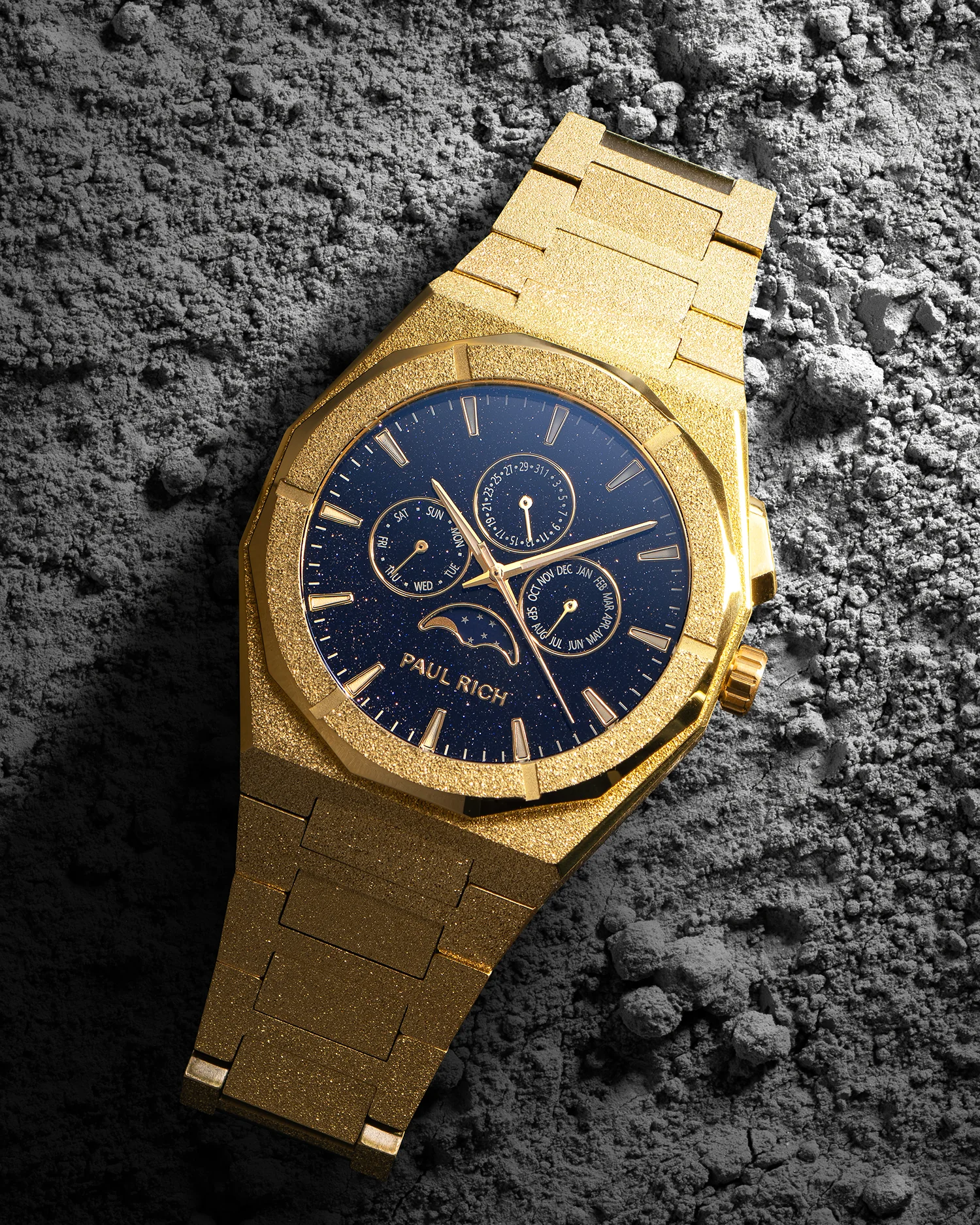 Moonphase Frosted Star Dust II Gold - Image 5