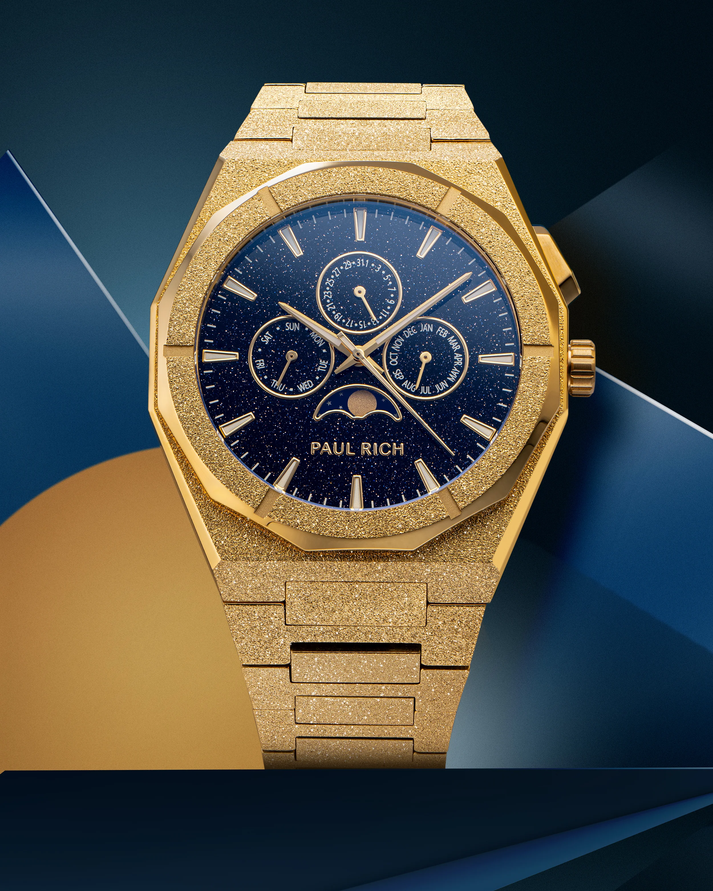 Moonphase Frosted Star Dust II Gold - Image 6