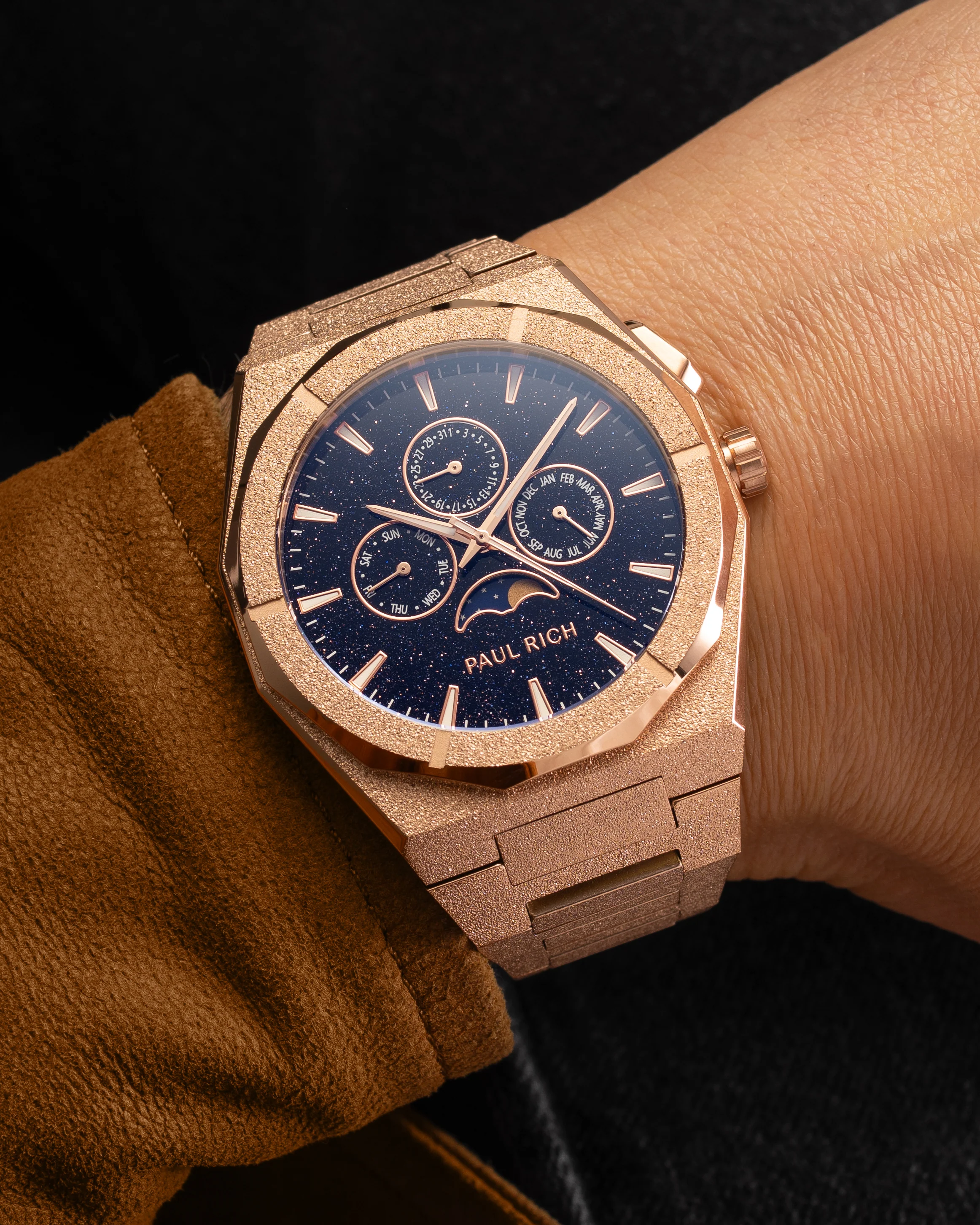 Moonphase Frosted Star Dust II Rose Gold - Image 4