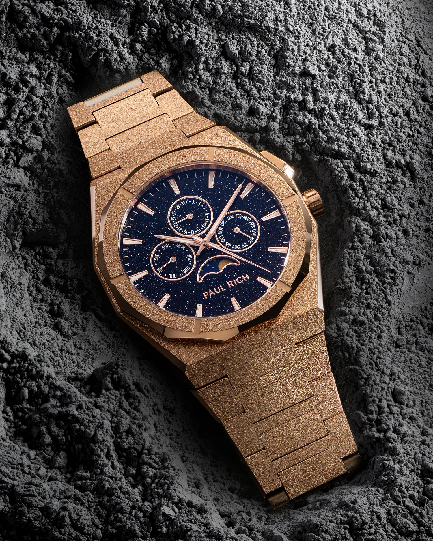 Moonphase Frosted Star Dust II Rose Gold - Image 5